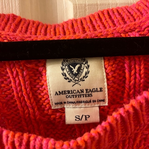 American Eagle Ladies pink knit sweater - Picture 2 of 8